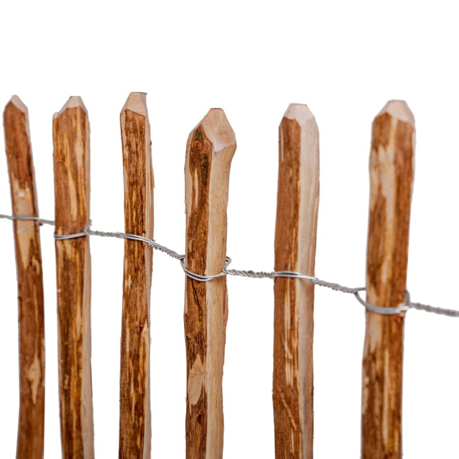 Valla de estacas madera de avellano 60x500
