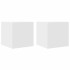 Muebles de pared para TV 2 uds blanco 30,5x30x30