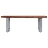 Mesa de centro borde natural madera maciza acacia 115x60x40