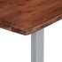 Mesa de centro borde natural madera maciza acacia 115x60x40