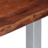 Mesa de centro borde natural madera maciza acacia 115x60x40