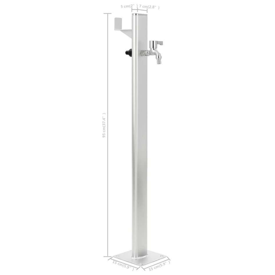 Columna de agua para jardín aluminio 95
