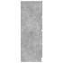 Aparador de madera contrachapada gris hormigón 60x35x98,5