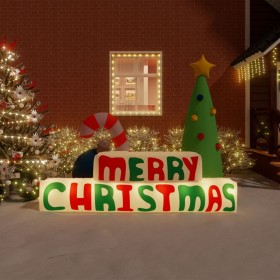 Decoración inflable Merry Christmas con LED 197