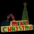 Decoración inflable Merry Christmas con LED 197