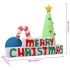 Decoración inflable Merry Christmas con LED 197