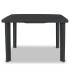Mesa de jardín plástico gris antracita 101x68x72