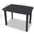 Mesa de jardín plástico gris antracita 101x68x72
