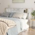 Mueble cabecero blanco brillante 200x19x103,5