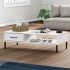 Mesa de centro patas de metal OSLO madera maciza pino