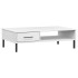 Mesa de centro patas de metal OSLO madera maciza pino