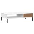Mesa de centro patas de metal OSLO madera maciza pino