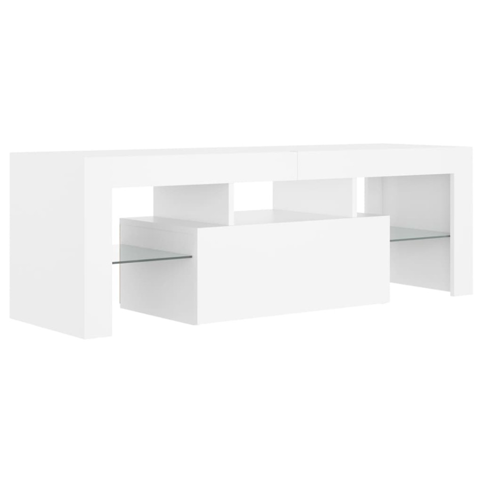 Mueble para TV con luces LED blanco 120x35x40