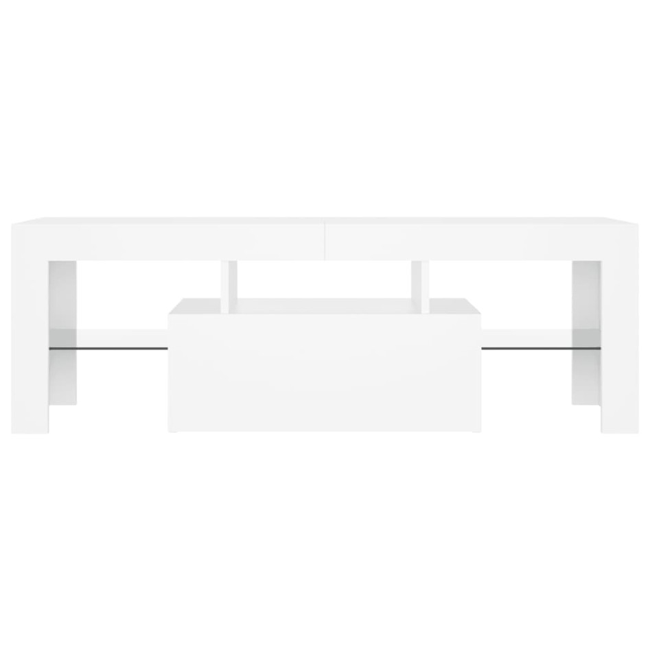 Mueble para TV con luces LED blanco 120x35x40