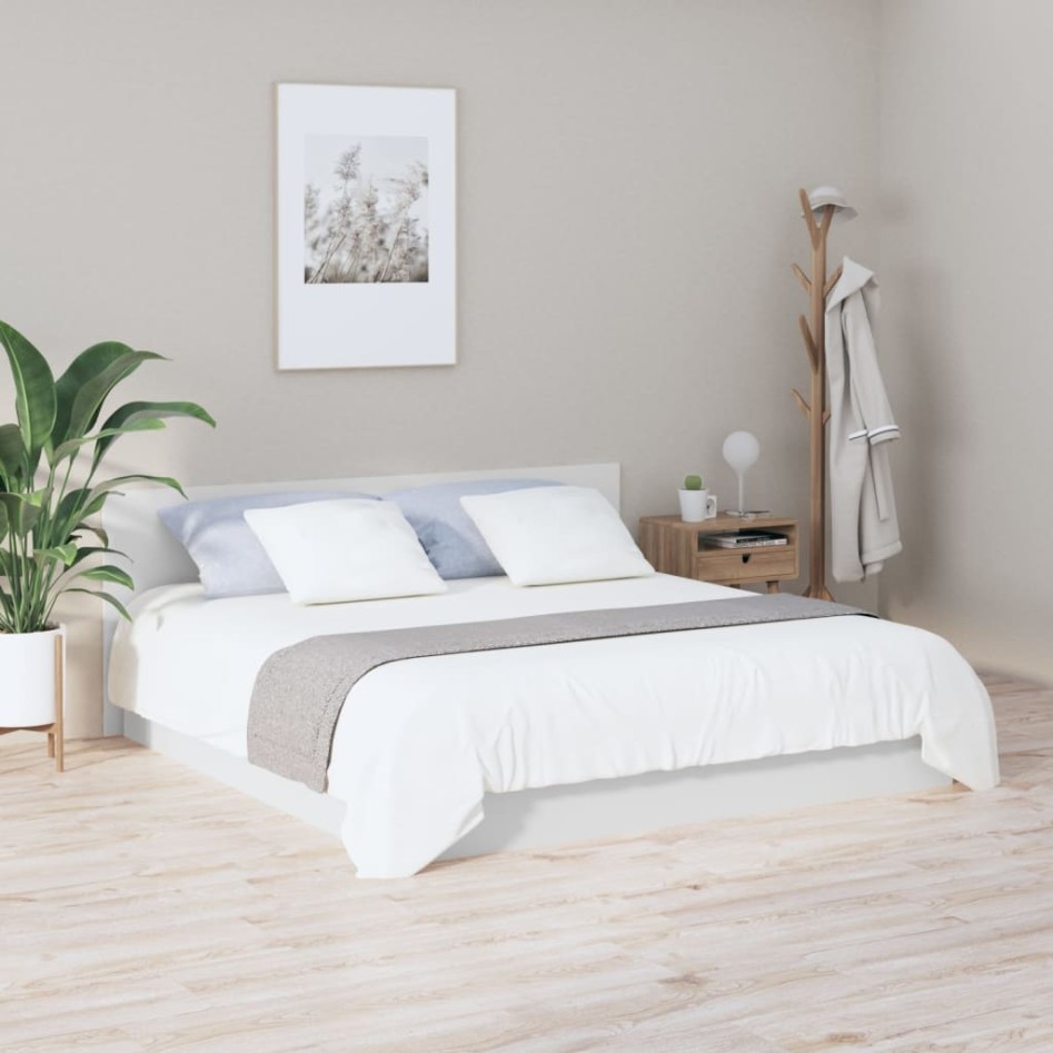 Cabecero de cama madera contrachapada blanco 200x1,5x80