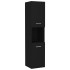 Armario de baño madera contrachapada negro 30x30x130