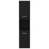 Armario de baño madera contrachapada negro 30x30x130