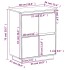 Aparador de madera maciza de pino 60x34x75