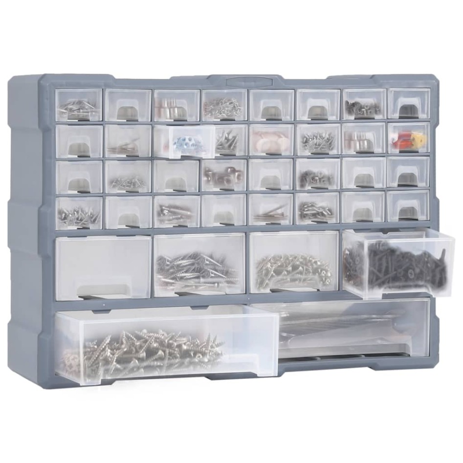 Organizador multicajones con 38 cajones 52x16x37,5