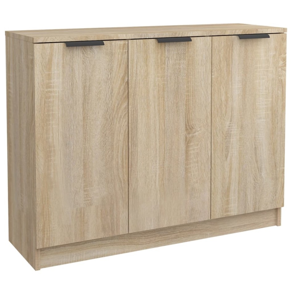 Aparador de madera contrachapada roble Sonoma 90,5x30x70