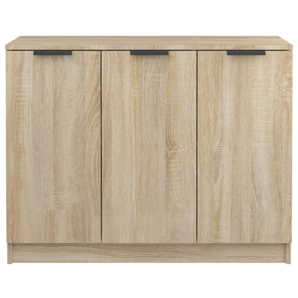 Aparador de madera contrachapada roble Sonoma 90,5x30x70