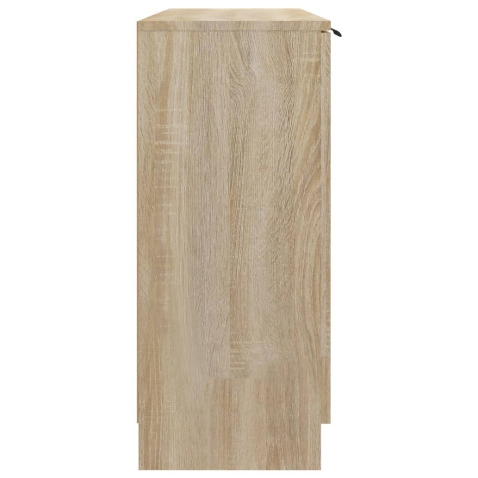 Aparador de madera contrachapada roble Sonoma 90,5x30x70