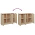 Aparador de madera contrachapada roble Sonoma 90,5x30x70