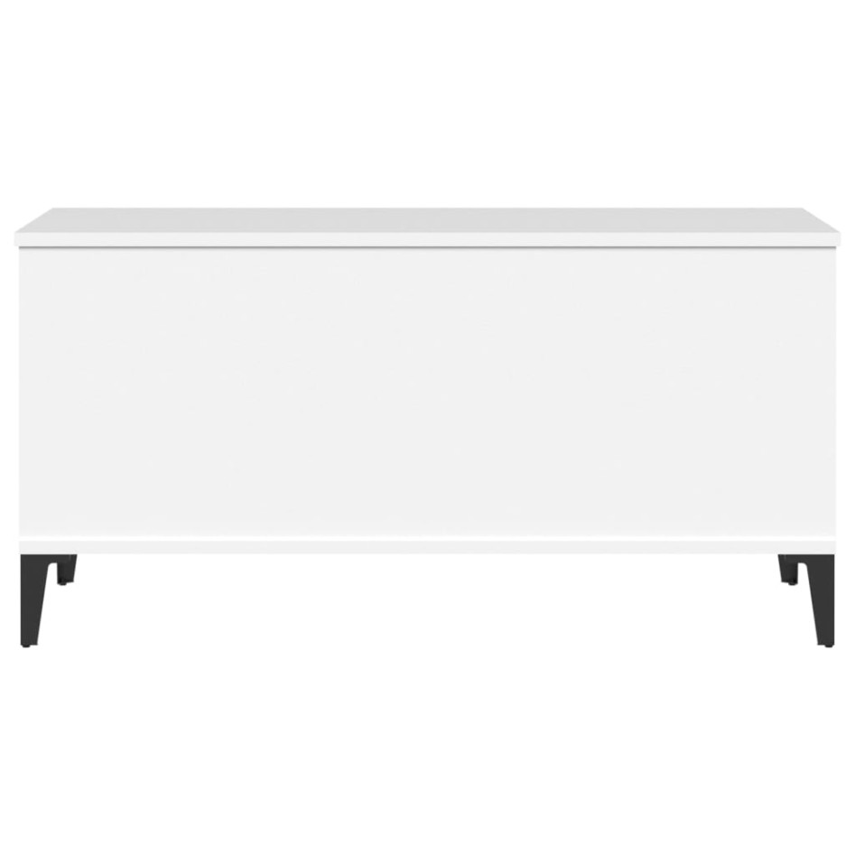 Mesa de centro madera contrachapada blanco 90x44,5x45