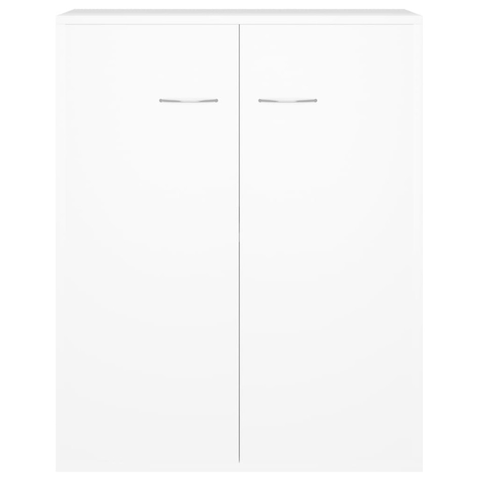 Aparador de madera contrachapada blanco 60x30x75