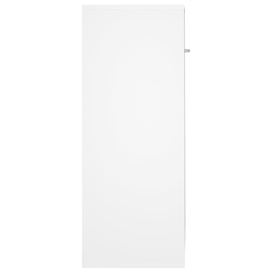 Aparador de madera contrachapada blanco 60x30x75