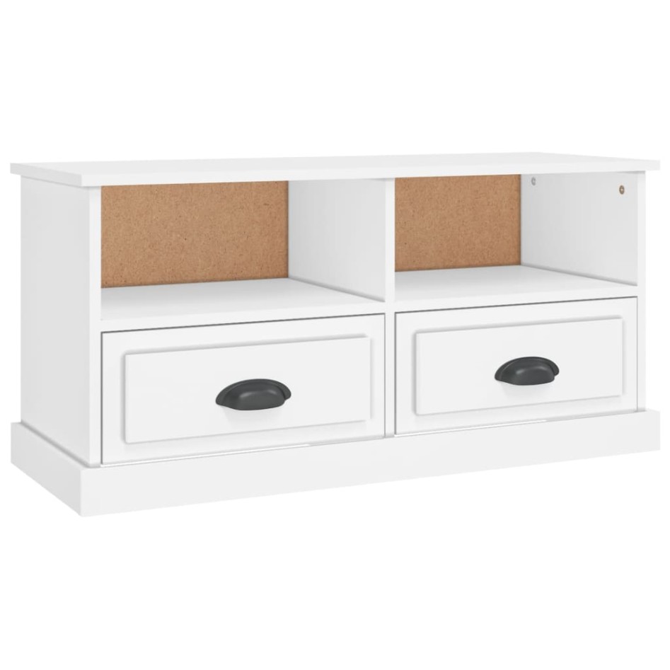 Mueble para TV madera contrachapada blanco 93x35,5x45