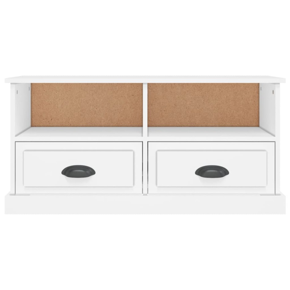 Mueble para TV madera contrachapada blanco 93x35,5x45