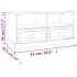 Mueble para TV madera contrachapada blanco 93x35,5x45