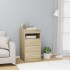 Cajonera de madera contrachapada color roble Sonoma 40x50x76