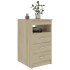 Cajonera de madera contrachapada color roble Sonoma 40x50x76