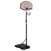 Canasta de baloncesto polietileno negro 216-250 cm