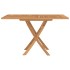 Mesa de jardín plegable madera maciza de teca 120x120x75