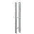 Anclajes de valla 6 uds acero galvanizado plateado 9x6x60