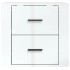 Mesita de noche de pared blanco brillante 50x36x47