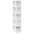 Mueble de esquina madera contrachapada blanco 33x33x164,5