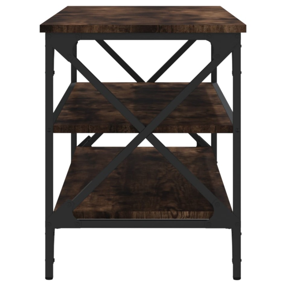 Mueble para TV madera contrachapada roble ahumado 100x40x50