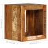 Taburete de madera maciza reciclada 40x30x40