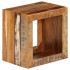 Taburete de madera maciza reciclada 40x30x40