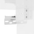 Mesitas de noche de pared 2 uds blanco brillante 41,5x36x28