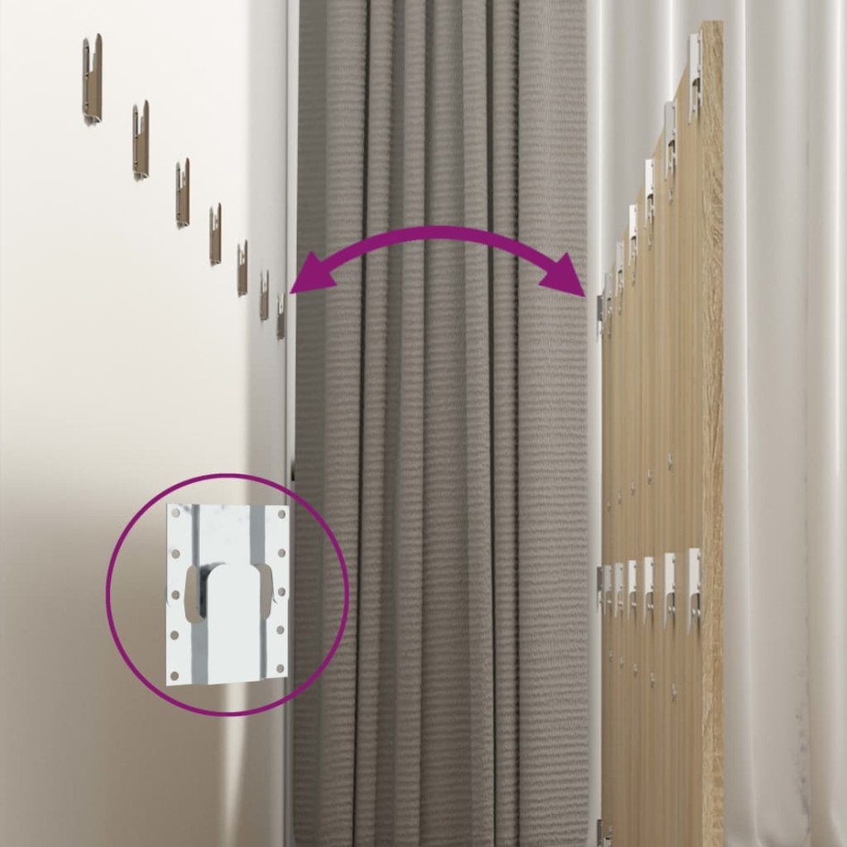 Cabecero pared madera contrachapada roble Sonoma