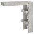 Mesa de bar de pared madera contrachapada gris
