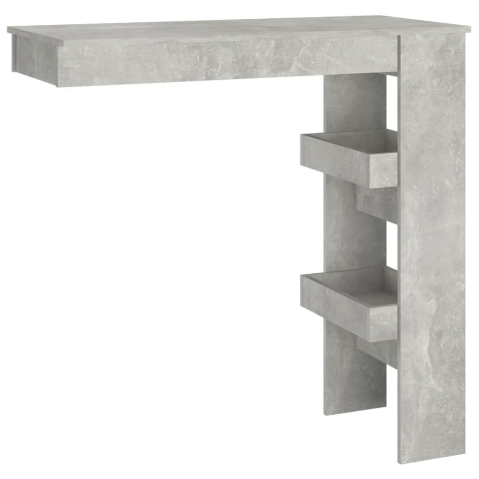 Mesa de bar de pared madera contrachapada gris