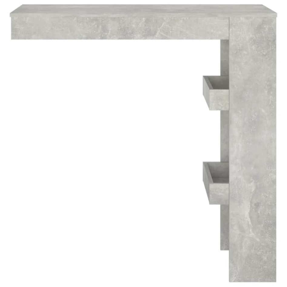 Mesa de bar de pared madera contrachapada gris