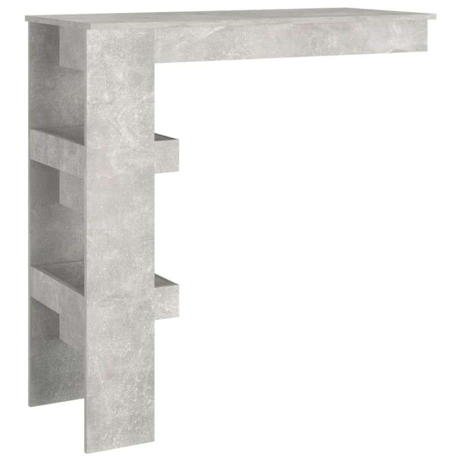 Mesa de bar de pared madera contrachapada gris