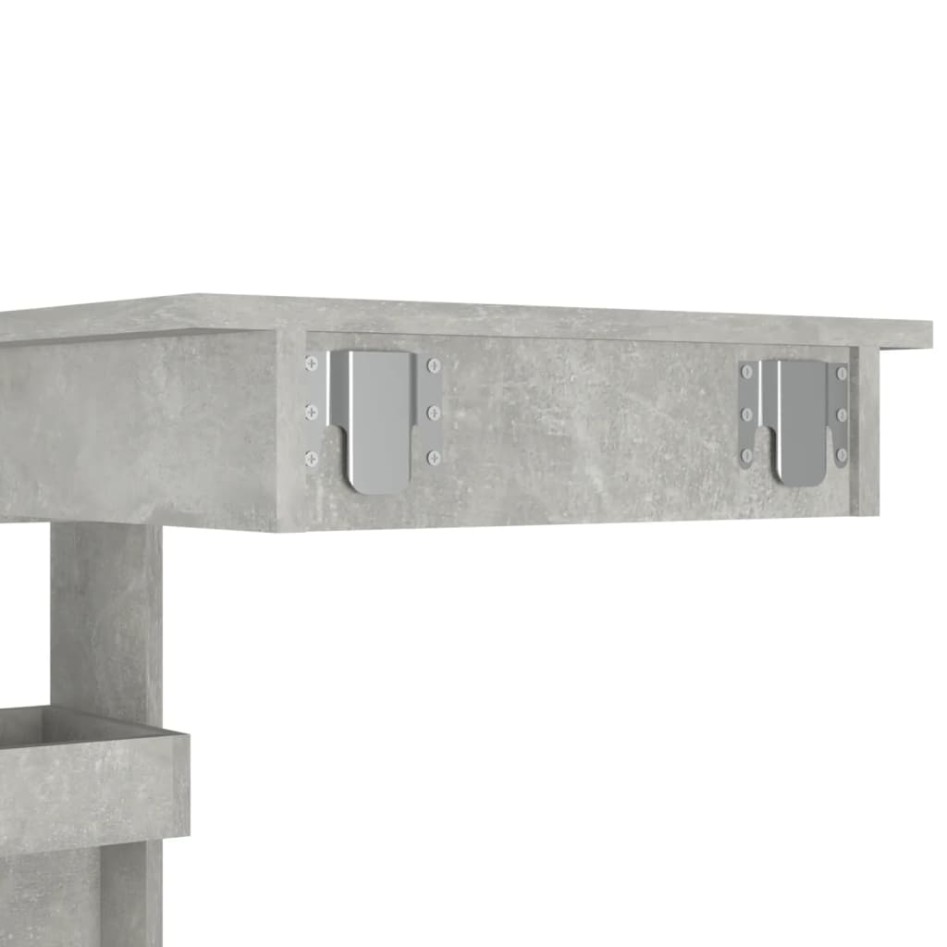 Mesa de bar de pared madera contrachapada gris